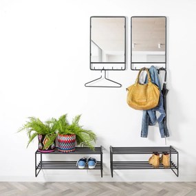 Fali tükör fogassal 40x60 cm Clint – Spinder Design