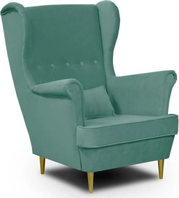 GOLD Füles fotel Menta