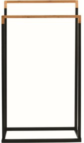 Spirella Törülközőtartó 2 törülközőhöz Chic 45 x 22 x 85 cm, fekete