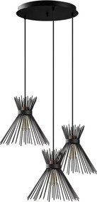 Fekete függőlámpa fém búrával ø 63 cm Kirpi – Opviq lights