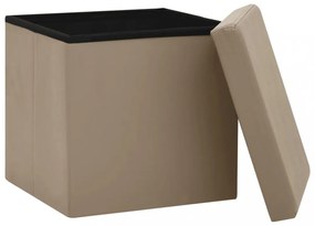 2 db kávészínű összecsukható PVC tárolóülőke