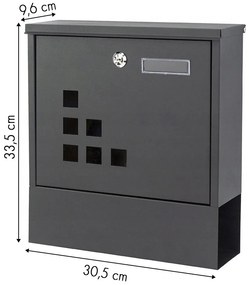 Acél postaláda