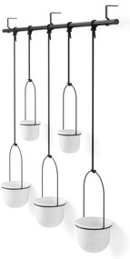 Műanyag függő kaspó szett fűszernövényekhez, 5 db-os ø 7,5 cm Triflora – Umbra