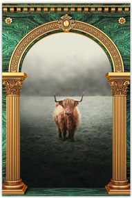 Poszter 60x90 Skót szőrös tehén