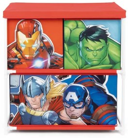 Bosszúállók Team játéktároló állvány 3 rekeszes 53x30x60 cm