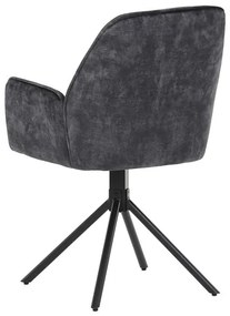 Fekete Bársony Étkezőszék. HC-511 BK4