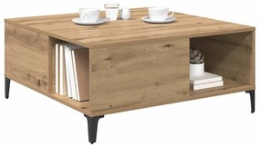 vidaXL Dohányzóasztal Artisan tölgy 80 x 80 x 36,5 cm Faanyag