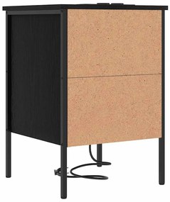Éjjeli Szekrények 2 pcs Musta tammi 42 x 41 x 61 cm Faanyag