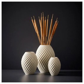 River fehér porcelán váza, magasság 16 cm - Morsø