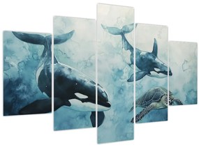 Kép - Víz alatti festmény (150x105 cm)