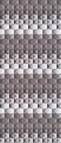 Matrica Tapéta Geometrikus háromszögek szürke absztrakt 91x211 lakonikus