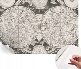 Öntapadós Dekoratív Fotótapéta Hálószobába Csillagos térkép 152x104 cm