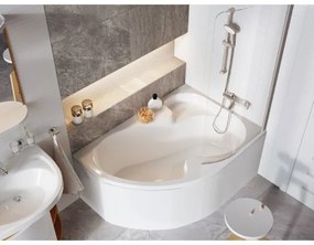 Ravak CV01000000 - Sarokkád ROSA 140x105 cm akril/fehér