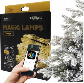 Girland Fény Led Lánc Karácsonyi Lámpák Varázslatos 30m Alkalmazás