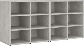 vidaXL 2 db betonszürke cipősszekrény 52,5 x 30 x 50 cm