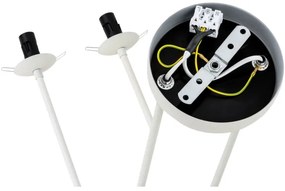 Argon 1841 - Csillár rúdon ABSOS 4xE14/7W/230V alabástrom fehér