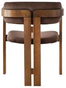 CO Dark Brown and Walnut étkező szék