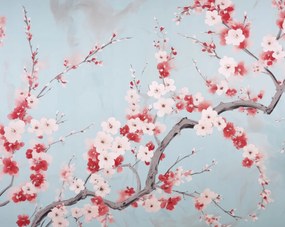 Poszter 76x60,5cm Cseresznye virágzásban