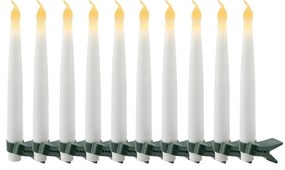 Fehér karácsonyi fénydekoráció 10 db-os ø 2 cm Carolin – Sirius