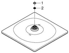 GROHE 26567000 - RAINSHOWER 310 mm átmérőjű zuhanyrózsa, fényes króm