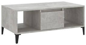 Betonszürke szerelt fa dohányzóasztal 90x50x36,5 cm
