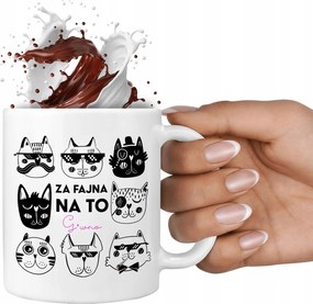 Bögre Fehér 330ml Vagány G*wno Vicces Ajándék Különböző Minták