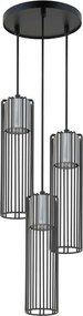 SIGMA LIGHTING 33457 FOBIA Többágú Függesztett Lámpa Fekete, Ezüst GU10 IP20