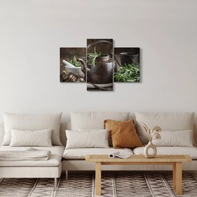 Kép - Teáskanna rozmaringgal (90x60 cm)
