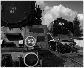 Poszterek 50x40 Vonatok Ol49-69 és 18-201