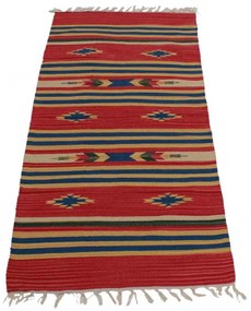Indiai Kilim szőnyeg 70x140 modern kelim szőnyeg pamutból