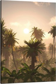 Vászonkép Naplemente Pálmafák Természet 80x120 cm