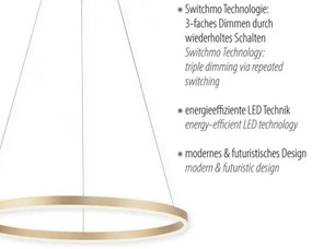 Leuchten Direkt 15394-60 - LED Dimmelhető csillár zsinóron RITUS LED/30W/230V