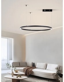 Immax NEO 07215L-LED Dimmelhető csillár zsinóron FINO 60W/230V 80cm fekete Tuya + távirányító