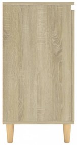 szerelt fa tálalószekrény tömör falábakkal 60x35x70 cm