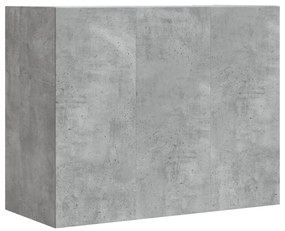 betonszürke szerelt fa faliszekrény 75 x 35 x 60 cm