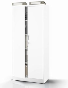 Fém öltözőszekrény JAN Compact 1750 x 800 x 400 mm, fehér
