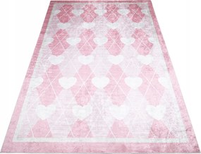 Gyerek Szőnyeg Színes 160x230 Szívecskék