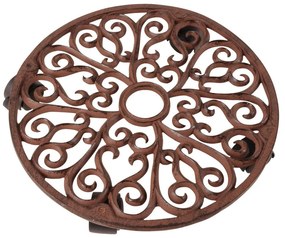 Fém gurulós virágállvány ø 34,5 cm Ornament – Esschert Design