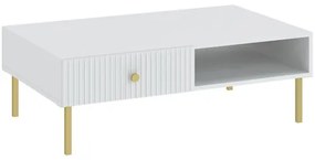 Dohányzóasztal 100 cm fehér színben – VIENA