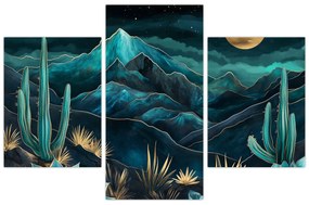 Kép - Türkiz éjszaka (90x60 cm)