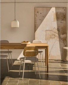 Bővíthető étkezőasztal hosszabbító asztallappal tölgyfa dekorral 90x200 cm Lenon – Kave Home