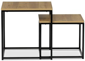 Dohányzóasztal 50×50 cm, MDF, Vad Tölgy. AF-076 OAK