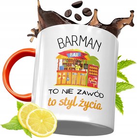 Narancssárga Bögre Csaposnak Ajándék fényképes nyomattal