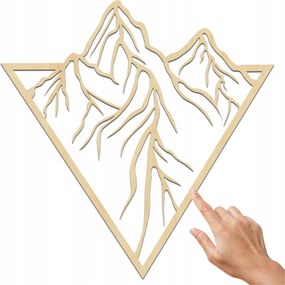 Geometrikus Dekoráció Falra Hegyek Geometrikus Minta Hálószoba Falra