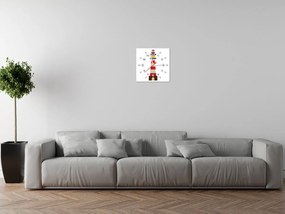 Gario Órás falikép Színes világítótorony Méret: 40 x 40 cm