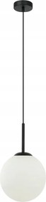 Függőlámpa Italux Deore fekete üveggömb Ø20 cm E27 40W