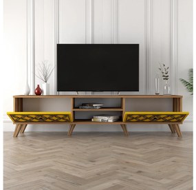 TV asztal/szekrény Classy (dió + sárga). 1088910