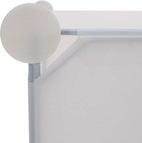 Gyerek moduláris szekrény, fehér/barna minta, KIRBY