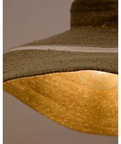 Natúr színű függőlámpa tengerifű búrával ø 90 cm Albenya – Kave Home