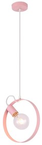 Csillár zsinóron NEXO 1xE27/40W/230V rózsaszín